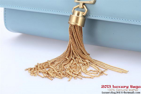 Yves Saint Laurent Small Monogramme Cross-body Shoulder Bag Y042 Light Blue Yves Saint Laurent Small Monogramme Cross-body Shoulder Bag Y042 Light Blue