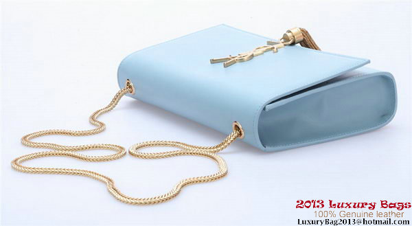Yves Saint Laurent Small Monogramme Cross-body Shoulder Bag Y042 Light Blue Yves Saint Laurent Small Monogramme Cross-body Shoulder Bag Y042 Light Blue