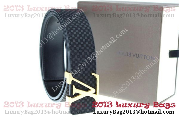 Louis Vuitton Belt LV2051 Black Gold Louis Vuitton Belt LV2051 Black Gold