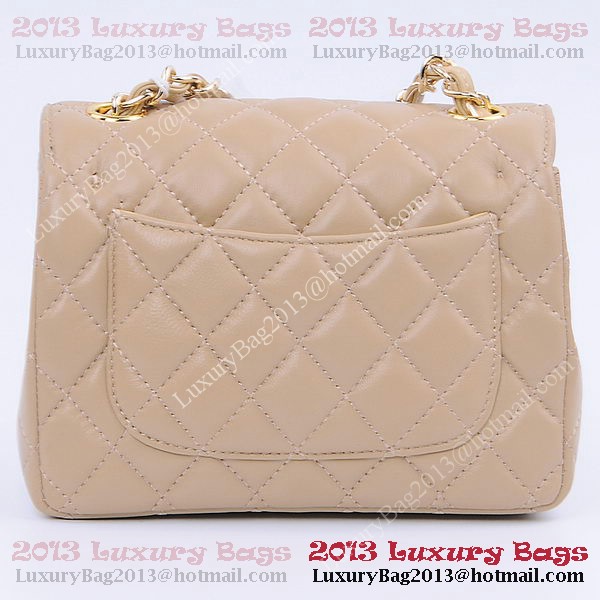 Chanel mini Classic Flap Bag Apricot Sheekskin 1115 Gold Chanel mini Classic Flap Bag Apricot Sheekskin 1115 Gold