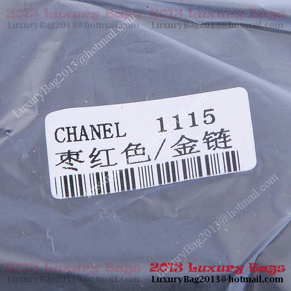 Chanel mini Classic Flap Bag Burgundy Sheekskin 1115 Gold Chanel mini Classic Flap Bag Burgundy Sheekskin 1115 Gold