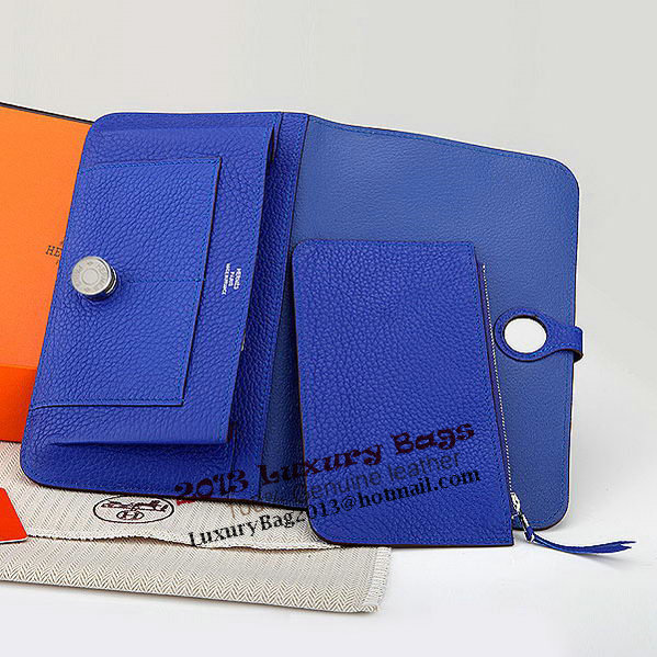 Hermes Dogon Combined Wallet A508 RoyalBlue Hermes Dogon Combined Wallet A508 RoyalBlue