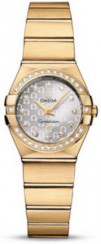 Omega Constellation Brushed Quarz Mini Watch 158627H