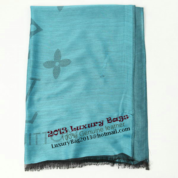 Louis Vuitton Scarves Silk WJLV094 Light Blue Louis Vuitton Scarves Silk WJLV094 Light Blue