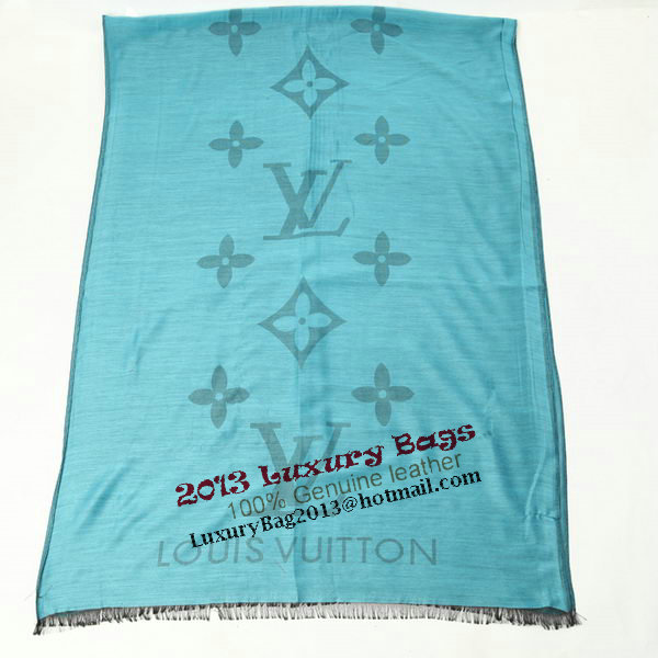 Louis Vuitton Scarves Silk WJLV094 Light Blue Louis Vuitton Scarves Silk WJLV094 Light Blue
