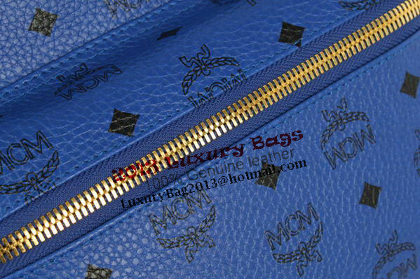 MCM Stark Backpack Jumbo in Calf Leather 8006 Blue MCM Stark Backpack Jumbo in Calf Leather 8006 Blue