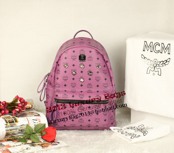 MCM Stark Backpack Jumbo in Calf Leather 8006 Purple MCM Stark Backpack Jumbo in Calf Leather 8006 Purple
