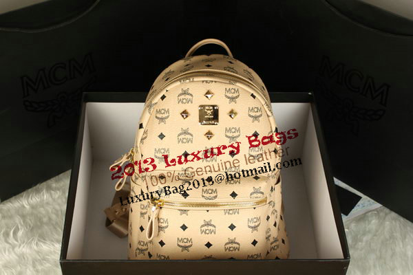 MCM Stark Backpack Large in Calf Leather 8004 Apricot MCM Stark Backpack Large in Calf Leather 8004 Apricot