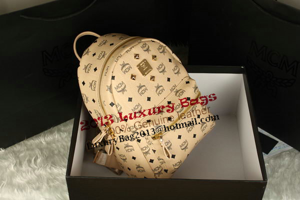 MCM Stark Backpack Large in Calf Leather 8004 Apricot MCM Stark Backpack Large in Calf Leather 8004 Apricot