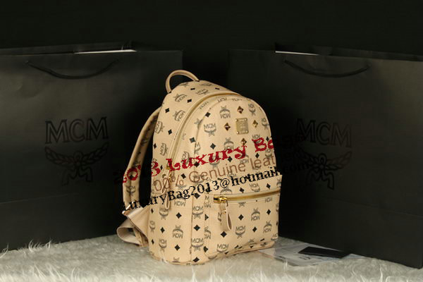 MCM Stark Backpack Large in Calf Leather 8004 Apricot MCM Stark Backpack Large in Calf Leather 8004 Apricot