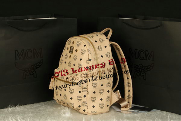 MCM Stark Backpack Large in Calf Leather 8004 Apricot MCM Stark Backpack Large in Calf Leather 8004 Apricot