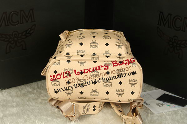 MCM Stark Backpack Large in Calf Leather 8004 Apricot MCM Stark Backpack Large in Calf Leather 8004 Apricot