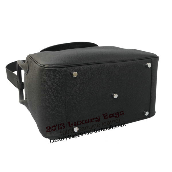 Hermes Lindy 30CM Havanne Shoulder Bag Black Hermes Lindy 30CM Havanne Shoulder Bag Black