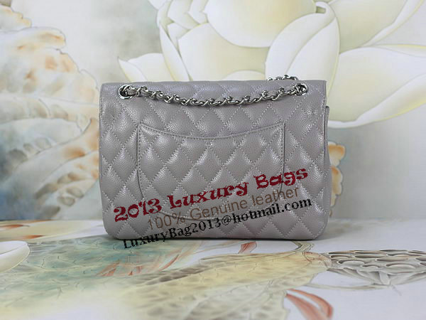 Chanel 2.55 Series Classic Flap Bag 1112 Gray Original Cannage Pattern Leather Silver Chanel 2.55 Series Classic Flap Bag 1112 Gray Original Cannage Pattern Leather Silver