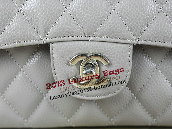 Chanel 2.55 Series Classic Flap Bag 1112 Gray Original Cannage Pattern Leather Silver Chanel 2.55 Series Classic Flap Bag 1112 Gray Original Cannage Pattern Leather Silver