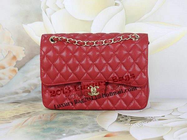 Chanel 2.55 Series Classic Flap Bag 1112 Red Cannage Pattern Original Leather Gold Chanel 2.55 Series Classic Flap Bag 1112 Red Cannage Pattern Original Leather Gold