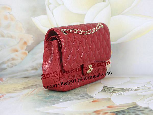 Chanel 2.55 Series Classic Flap Bag 1112 Red Cannage Pattern Original Leather Gold Chanel 2.55 Series Classic Flap Bag 1112 Red Cannage Pattern Original Leather Gold