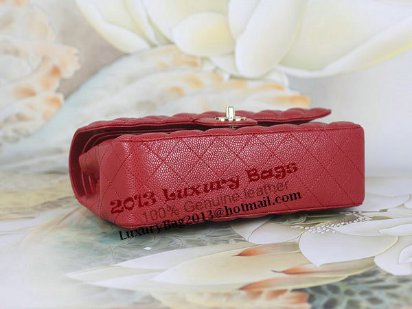 Chanel 2.55 Series Classic Flap Bag 1112 Red Cannage Pattern Original Leather Gold Chanel 2.55 Series Classic Flap Bag 1112 Red Cannage Pattern Original Leather Gold
