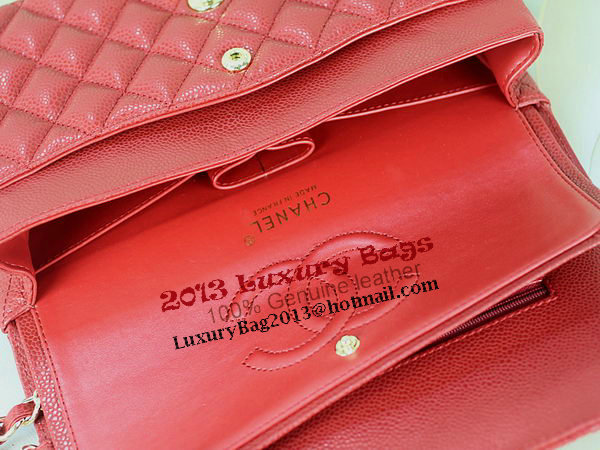 Chanel 2.55 Series Classic Flap Bag 1112 Red Cannage Pattern Original Leather Gold Chanel 2.55 Series Classic Flap Bag 1112 Red Cannage Pattern Original Leather Gold
