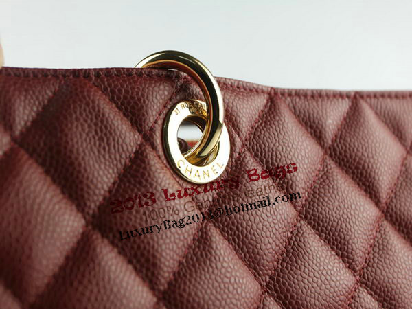 Chanel A50995 Maroon Original Cannage Leather Shoulder Bag Gold Chanel A50995 Maroon Original Cannage Leather Shoulder Bag Gold