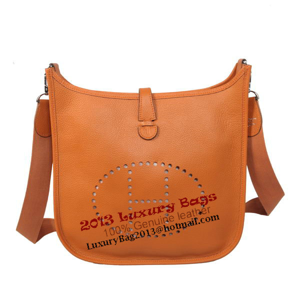 Hermes Evelyne Messenger Bag H1608 Orange Hermes Evelyne Messenger Bag H1608 Orange