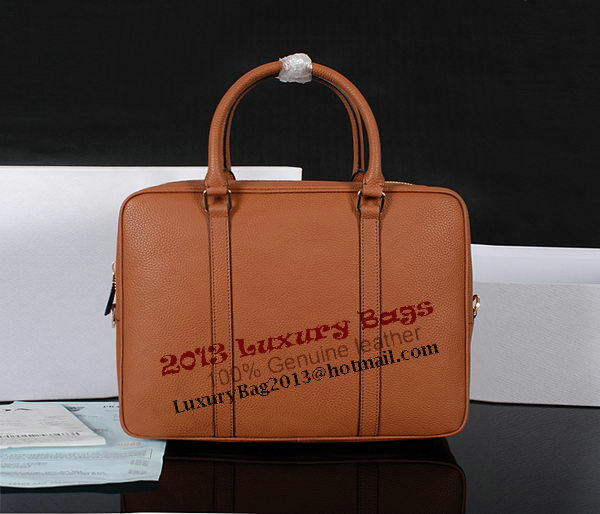 Prada Grainy Calf Leather Briefcase 80661 Wheat Prada Grainy Calf Leather Briefcase 80661 Wheat