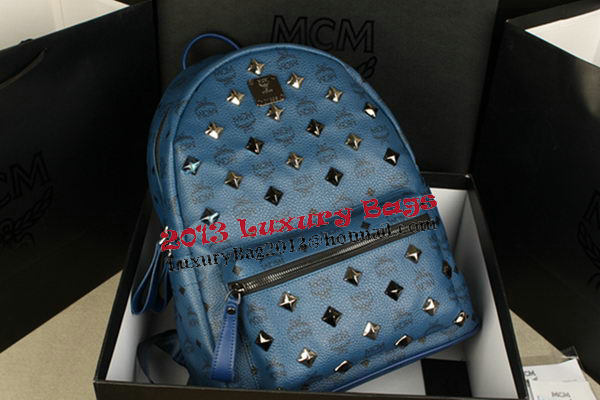 MCM Stark Backpack mini in Calf Leather 8031 RoyalBlue MCM Stark Backpack mini in Calf Leather 8031 RoyalBlue