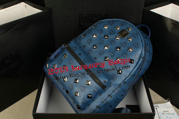 MCM Stark Backpack mini in Calf Leather 8031 RoyalBlue MCM Stark Backpack mini in Calf Leather 8031 RoyalBlue