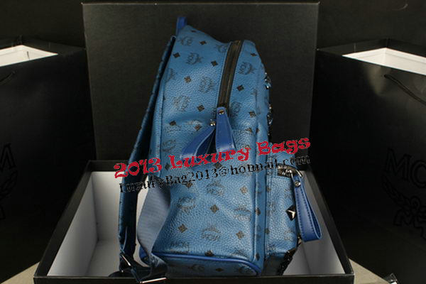 MCM Stark Backpack mini in Calf Leather 8031 RoyalBlue MCM Stark Backpack mini in Calf Leather 8031 RoyalBlue
