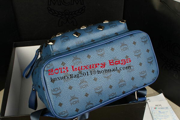 MCM Stark Backpack mini in Calf Leather 8031 RoyalBlue MCM Stark Backpack mini in Calf Leather 8031 RoyalBlue