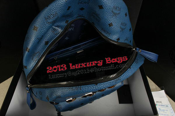 MCM Stark Backpack mini in Calf Leather 8031 RoyalBlue MCM Stark Backpack mini in Calf Leather 8031 RoyalBlue