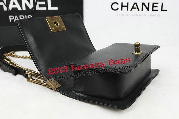 Chanel Boy Flap Shoulder Bag Black Original Python Leather A67085 Gold Chanel Boy Flap Shoulder Bag Black Original Python Leather A67085 Gold