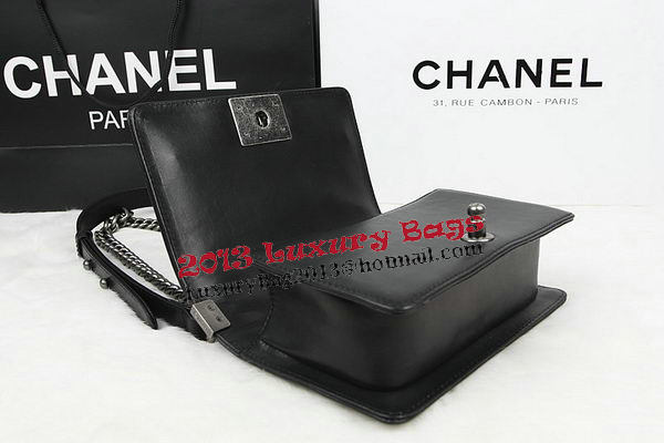 Chanel Boy Flap Shoulder Bag Black Original Python Leather A67085 Silver Chanel Boy Flap Shoulder Bag Black Original Python Leather A67085 Silver
