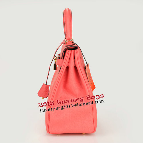 Hermes Kelly 32cm Shoulder Bag Pink Original Leather K32 Gold Hermes Kelly 32cm Shoulder Bag Pink Original Leather K32 Gold