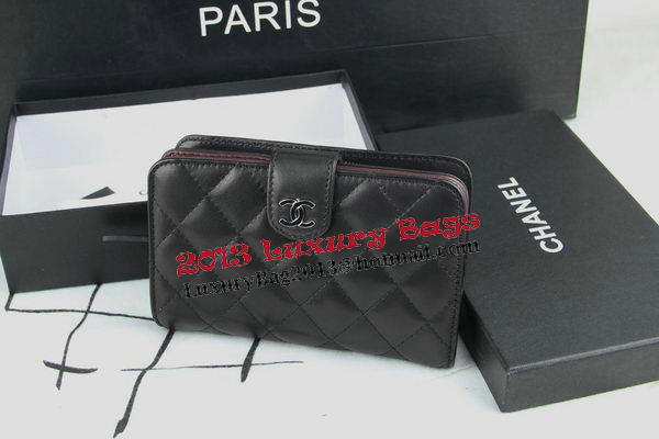 Chanel Matelasse Bi-Fold Wallet in Original Sheepskin A48667 Black Chanel Matelasse Bi-Fold Wallet in Original Sheepskin A48667 Black