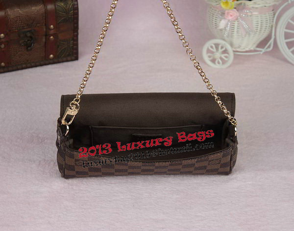 Louis Vuitton N41276 Damier Ebene Canvas Favorite PM Shoulder Bag Louis Vuitton N41276 Damier Ebene Canvas Favorite PM Shoulder Bag