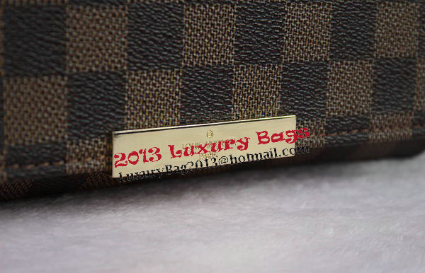 Louis Vuitton N41276 Damier Ebene Canvas Favorite PM Shoulder Bag Louis Vuitton N41276 Damier Ebene Canvas Favorite PM Shoulder Bag