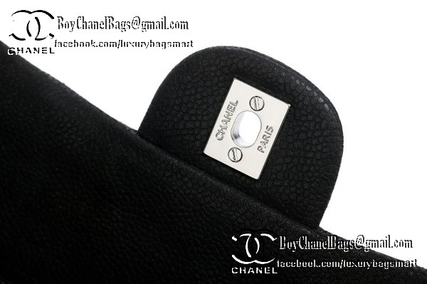 Chanel Classic Flap Bag 2.55 Series Original Suede Cannage Pattern CHA1112 Black Chanel Classic Flap Bag 2.55 Series Original Suede Cannage Pattern CHA1112 Black