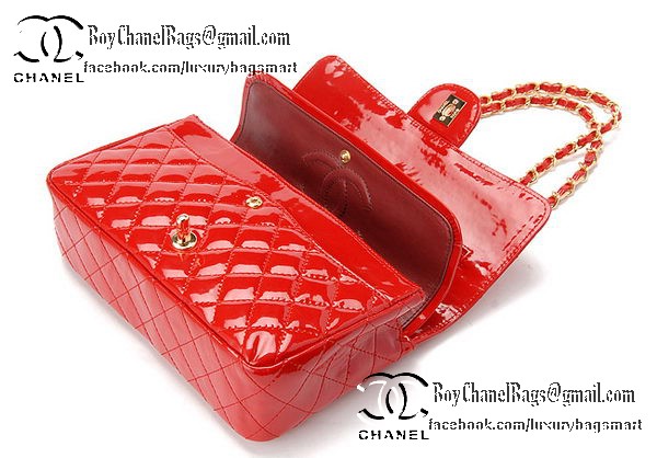 Chanel Classic Flap Bag Patent Leather CHA1113 Red Chanel Classic Flap Bag Patent Leather CHA1113 Red