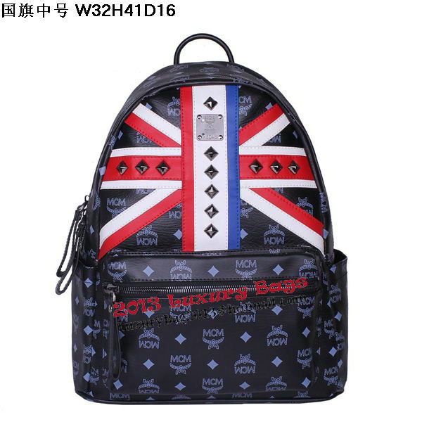 MCM Medium Flag of UK Backpack MC5173 Black MCM Medium Flag of UK Backpack MC5173 Black