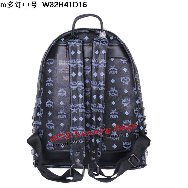 MCM Medium Stark Front Studs Backpack MC4237 Dark Blue MCM Medium Stark Front Studs Backpack MC4237 Dark Blue