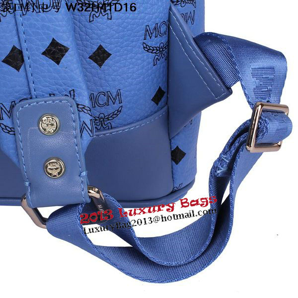 MCM Medium Top Studs Backpack MC4232 Blue MCM Medium Top Studs Backpack MC4232 Blue