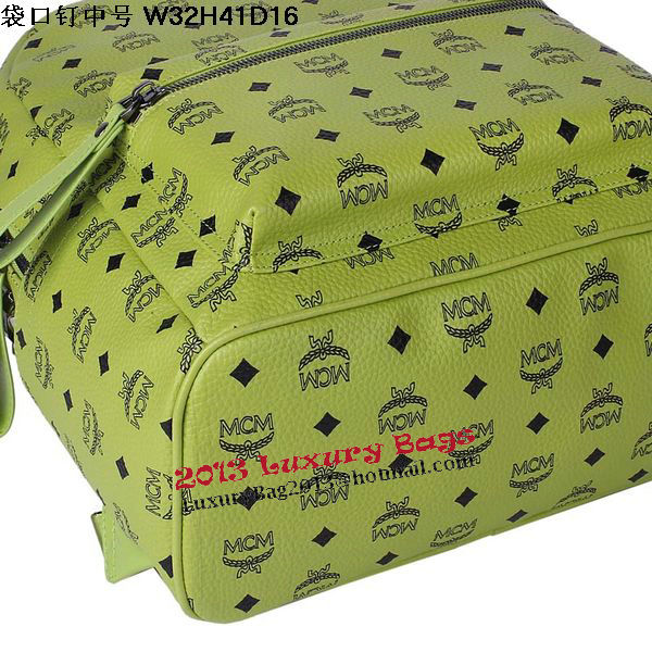 MCM Medium Top Studs Backpack MC4232 Green MCM Medium Top Studs Backpack MC4232 Green