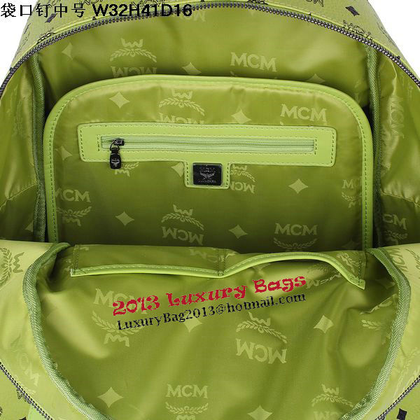 MCM Medium Top Studs Backpack MC4232 Green MCM Medium Top Studs Backpack MC4232 Green