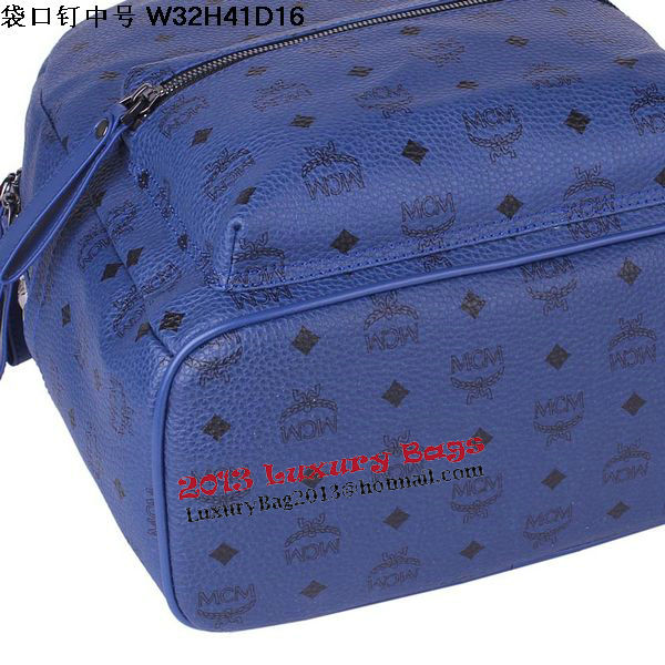 MCM Medium Top Studs Backpack MC4232 Royal MCM Medium Top Studs Backpack MC4232 Royal
