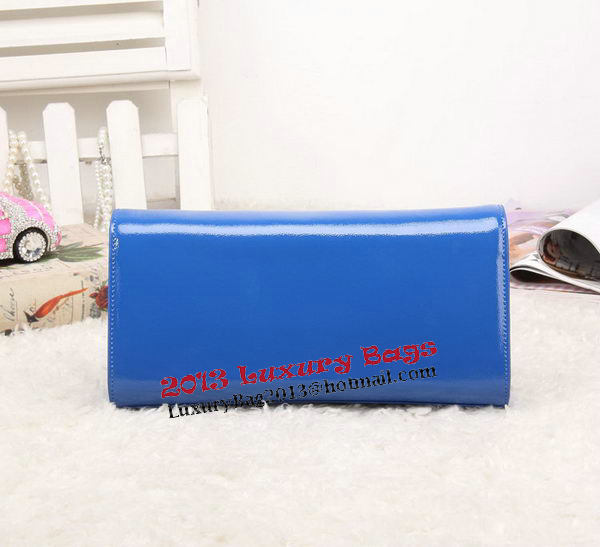 YSL Classic Monogramme Tassel Patent Leather Clutch Bag Y8908 Blue YSL Classic Monogramme Tassel Patent Leather Clutch Bag Y8908 Blue