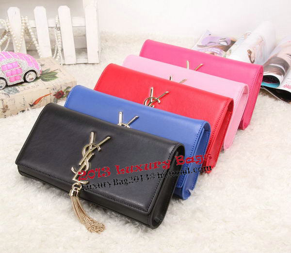 YSL Classic Monogramme Tassel Smooth Leather Clutch Bag Y8908 Red YSL Classic Monogramme Tassel Smooth Leather Clutch Bag Y8908 Red