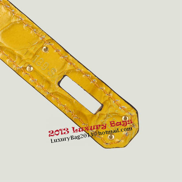 Hermes Birkin 30CM Tote Bags Yellow Iridescent Croco Leather Gold Hermes Birkin 30CM Tote Bags Yellow Iridescent Croco Leather Gold