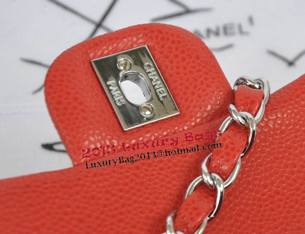 Chanel mini Classic Flap Bag Red Cannage Pattern 1115 Silver Chanel mini Classic Flap Bag Red Cannage Pattern 1115 Silver
