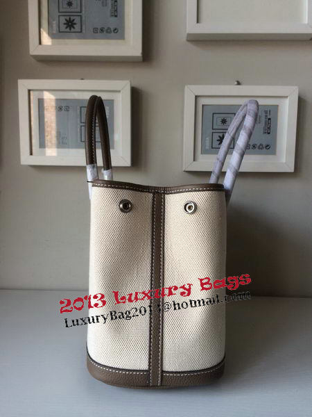 Hermes Garden Party 30CM Bag Canvas Leather H11S Grey Hermes Garden Party 30CM Bag Canvas Leather H11S Grey